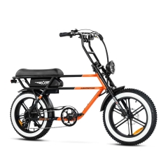 cruiser series chopptan m70 ebike in orange