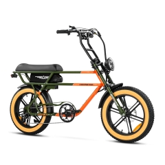cruiser series chopptan m70 ebike in vintage green