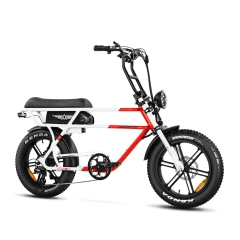 cruiser series chopptan m70 ebike in pearl white