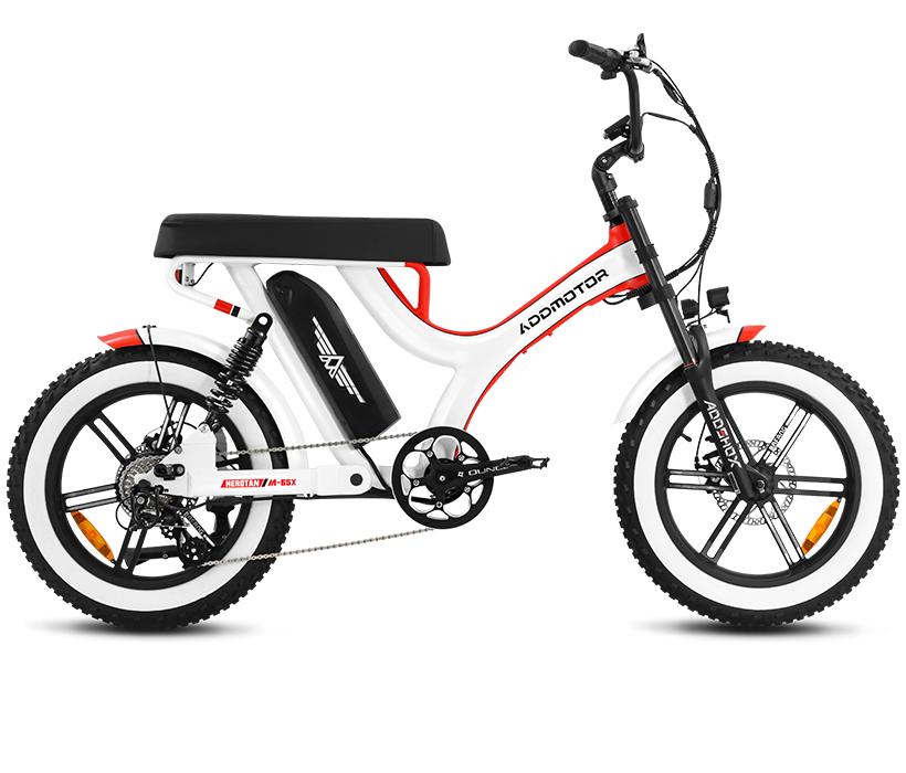 cruiser ebike herotan m65x in pearl white