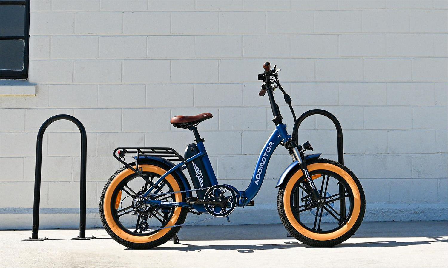  Foldtan M-140 Folding Fat Tire Electric Bike Estate Blue