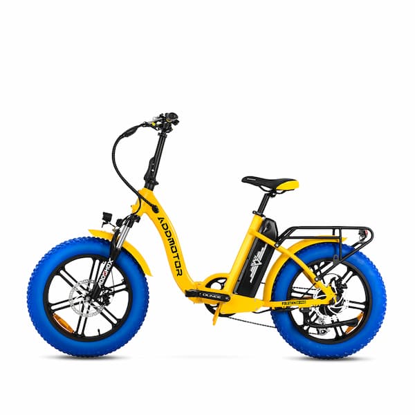 Foldan M-140 Folding Electric Bike Yellow