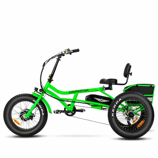 M-360 Adult Semi-Recumbent Electric Trike  in Green