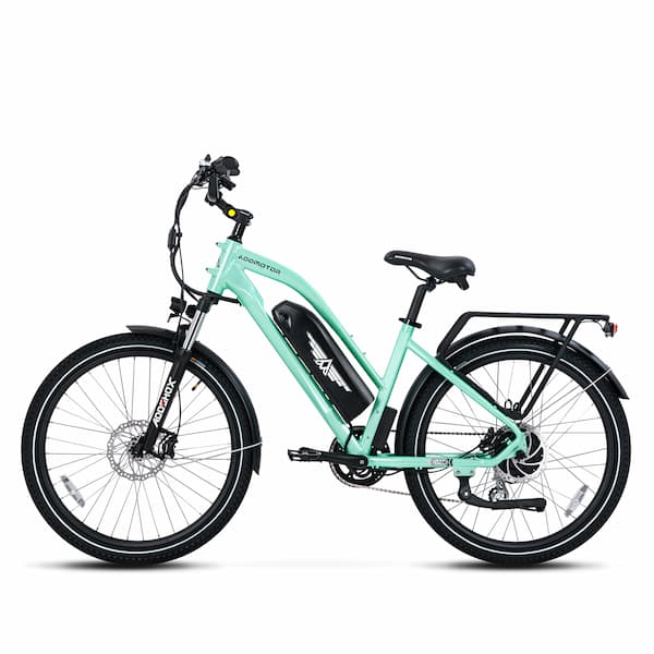 Citypro E-43 City Commuter Long Range Electric Bike Cyan