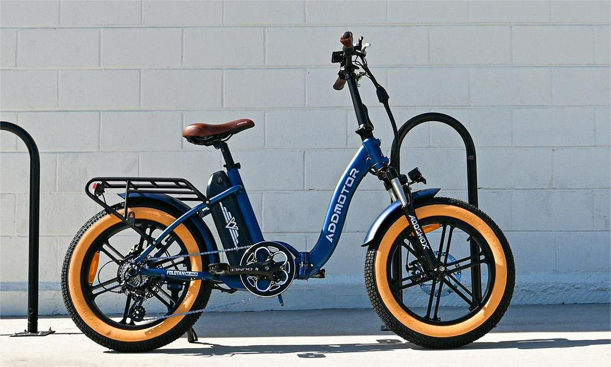 Foldtan M-140 Folding Fat Tire Electric Bike Estate Blue