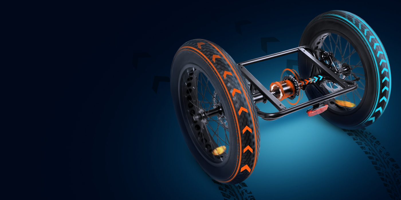 Differential of grandtan turbo e-trike