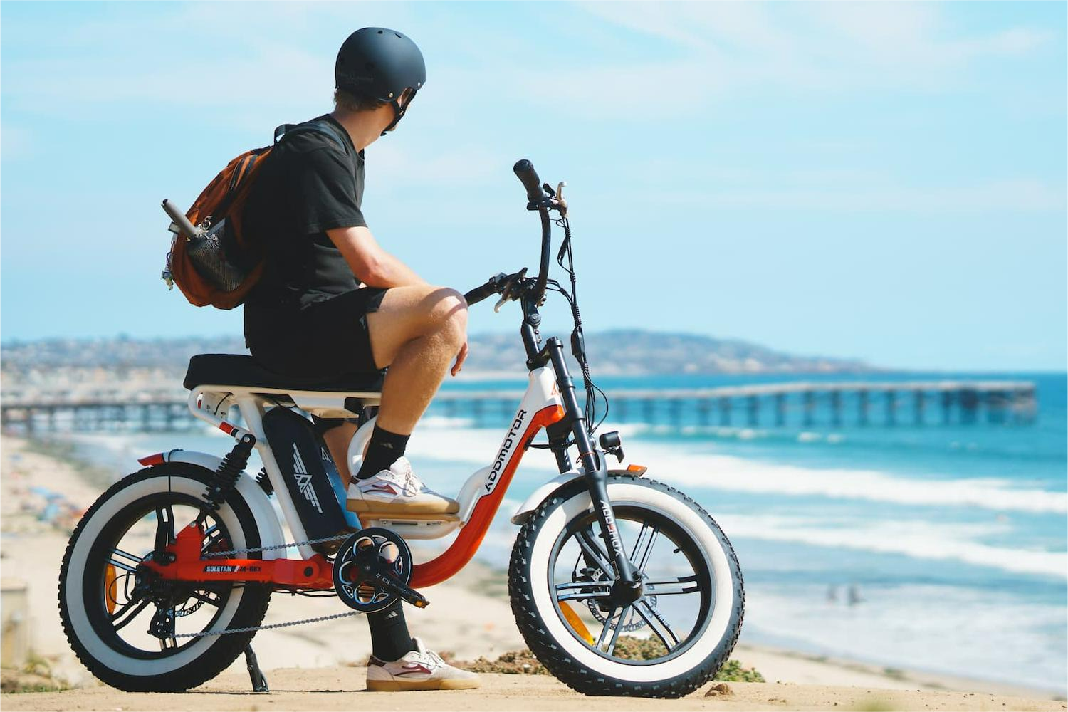 SOLETAN M-66X Electric Moped Bicycle For Adult White