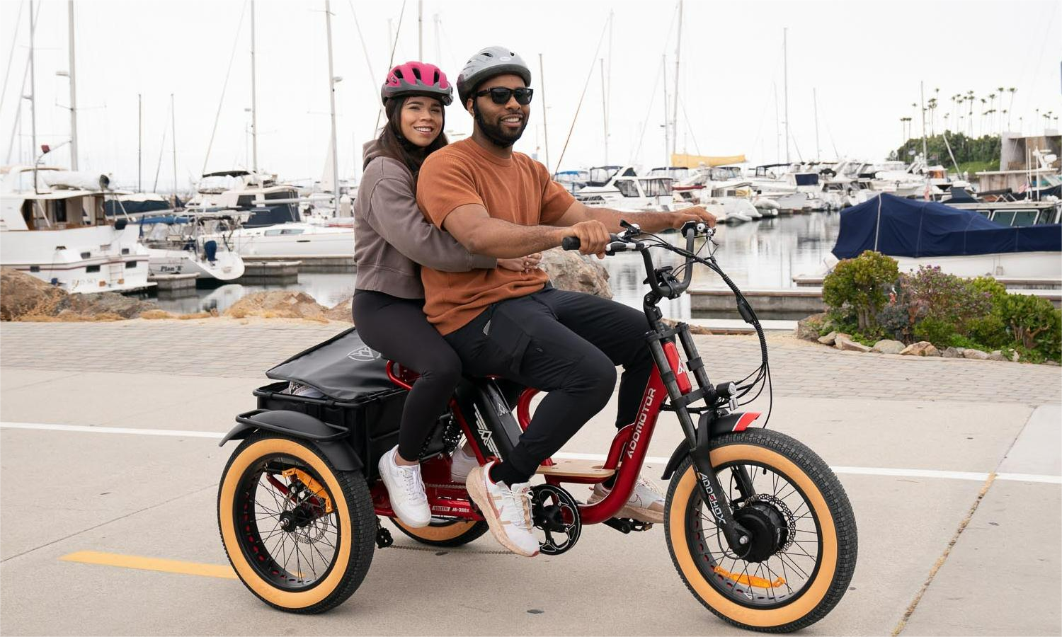 SOLETRI M-366X Electric Trike for Two Adults Ride 