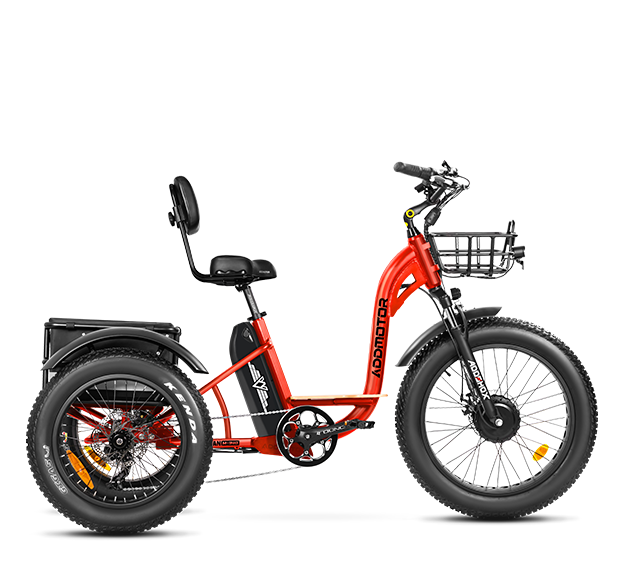 Addmotor Electric Trike - Grandtan M-340 750W Electric Tricycle for Adults, Red 2023 New Version