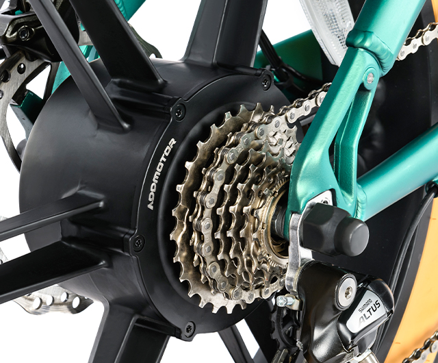 gears of M-160 folding electric bike