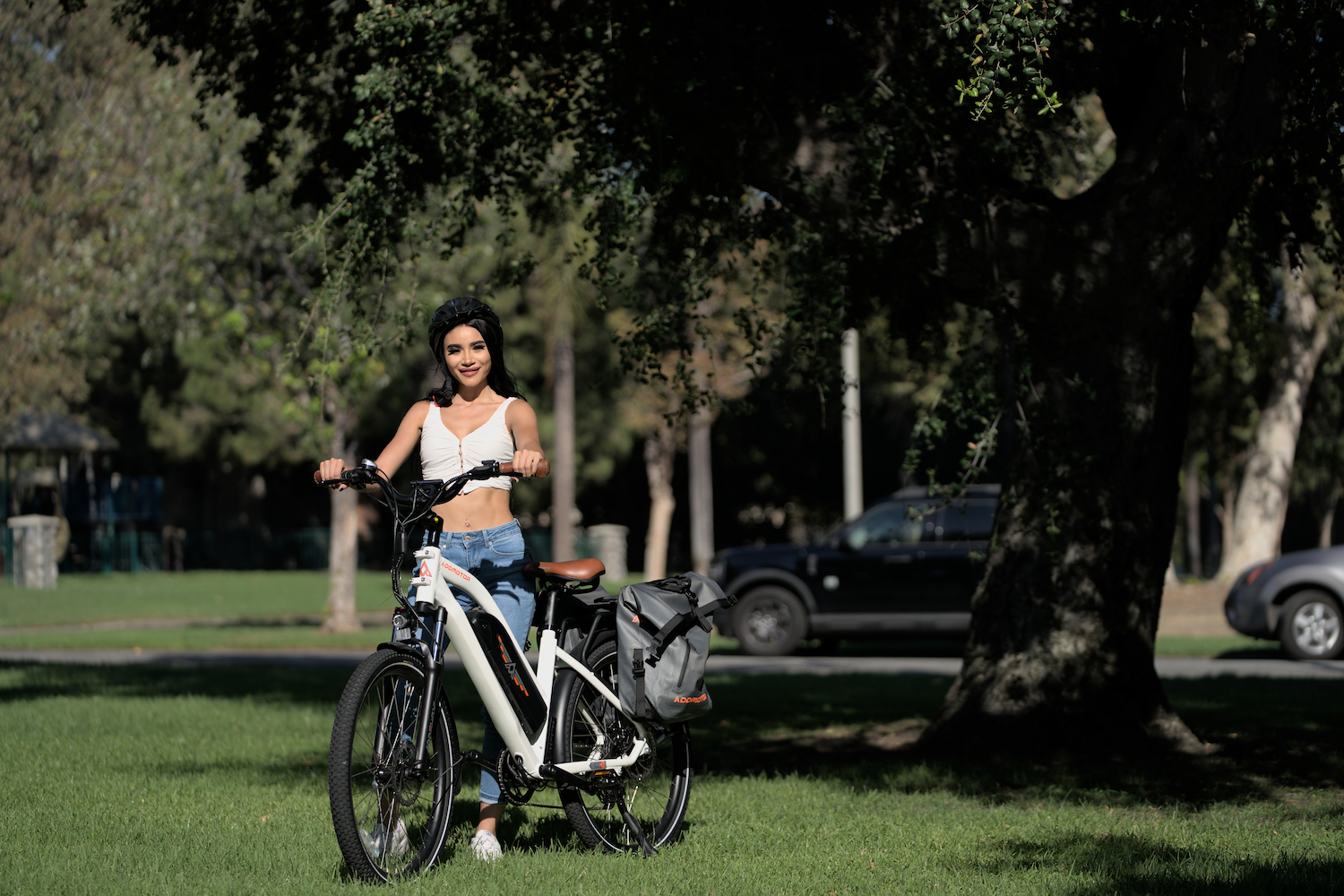 Citypro E-43 electric cmmuter bike Pearl White