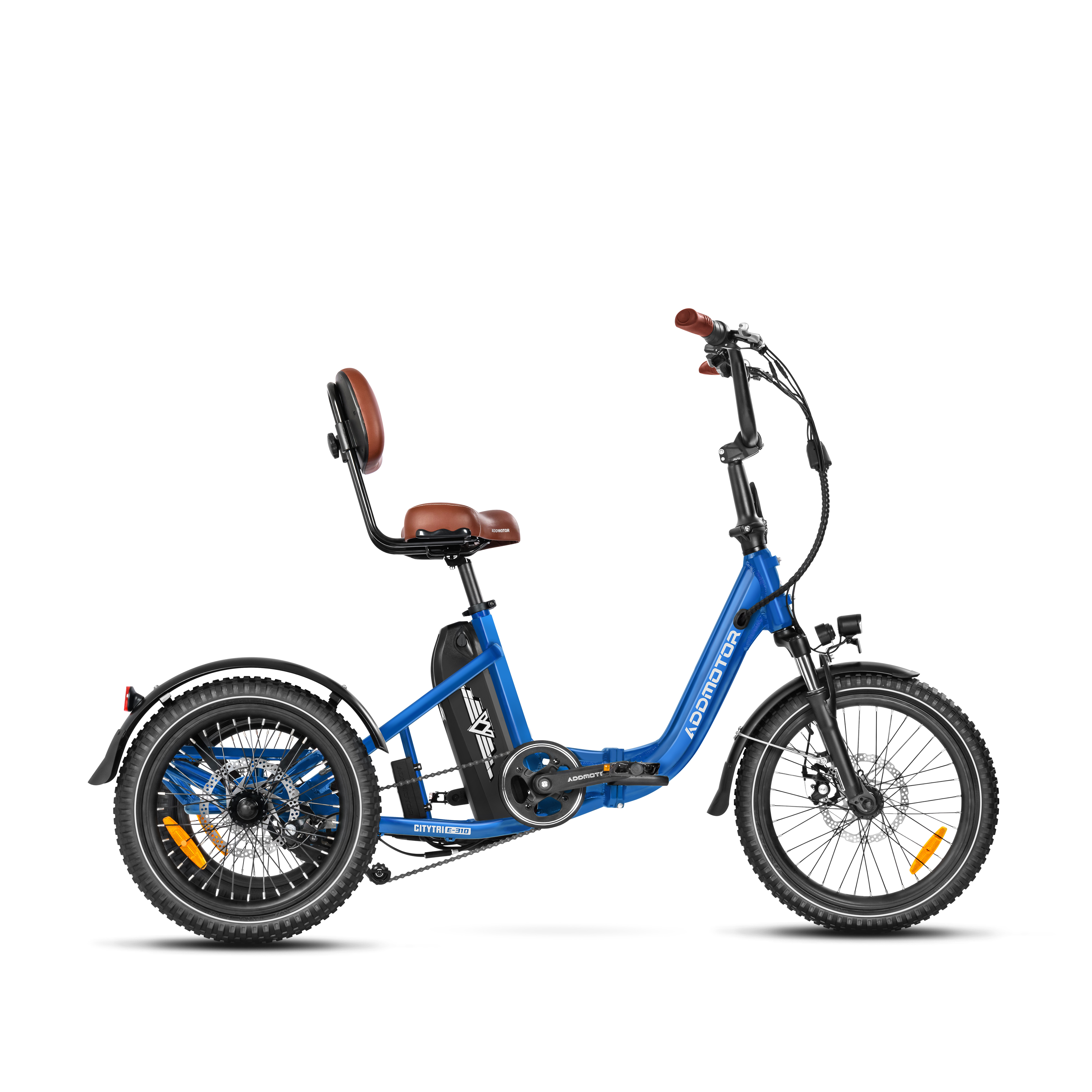 Addmotor Citytri E-310 750W Electric Trike for Adults Best Electric Tricycle Under $2000 Up To 90 Miles - Neptune Blue