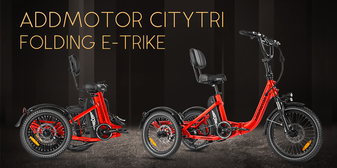 Citytri E-310 Electric Trike Folding Electric Tricycle for Seniors