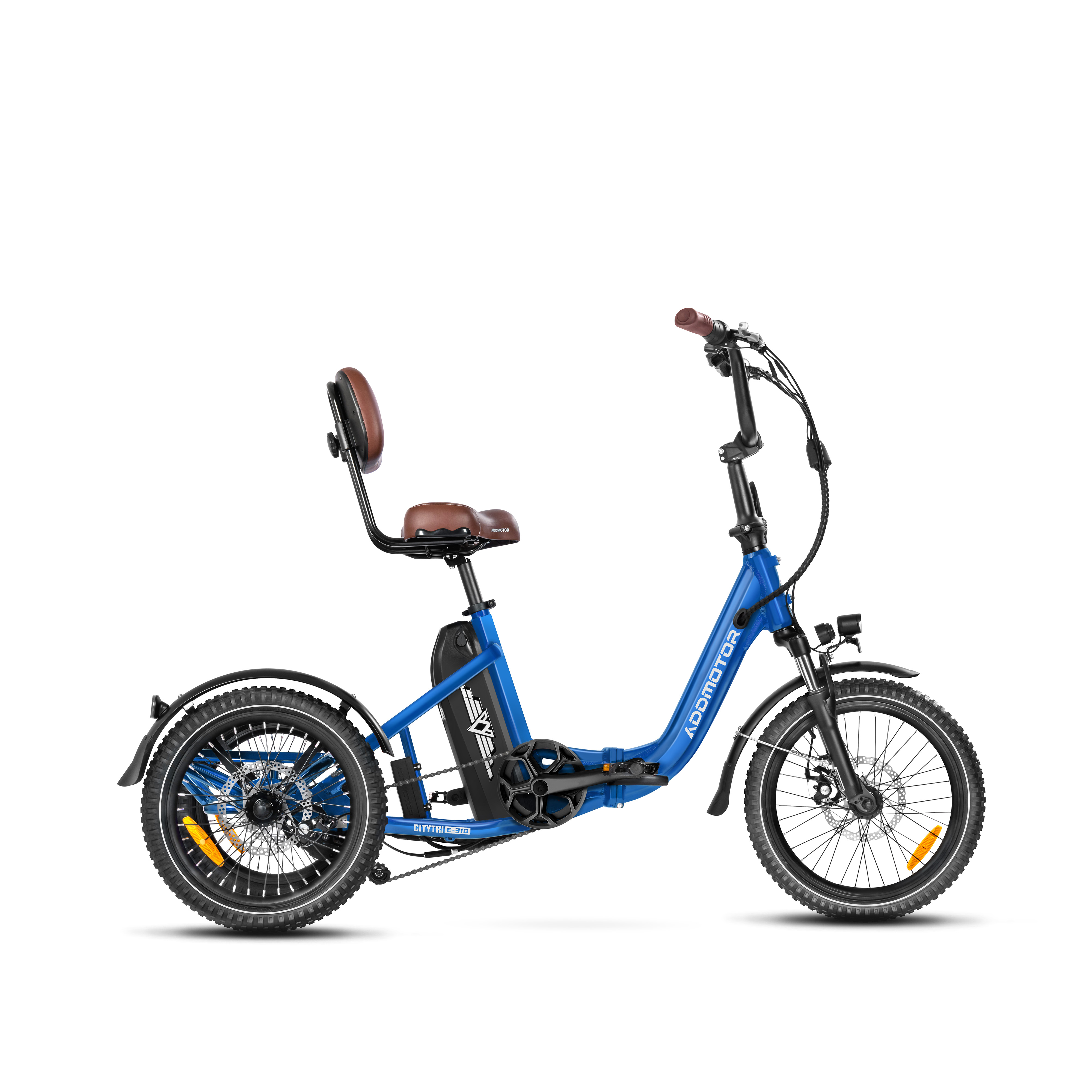 Addmotor Citytri E-310 Mini 750W Electric Trike for Adults Best Electric Tricycle Under $2000 Up To 90 Miles - Neptune Blue
