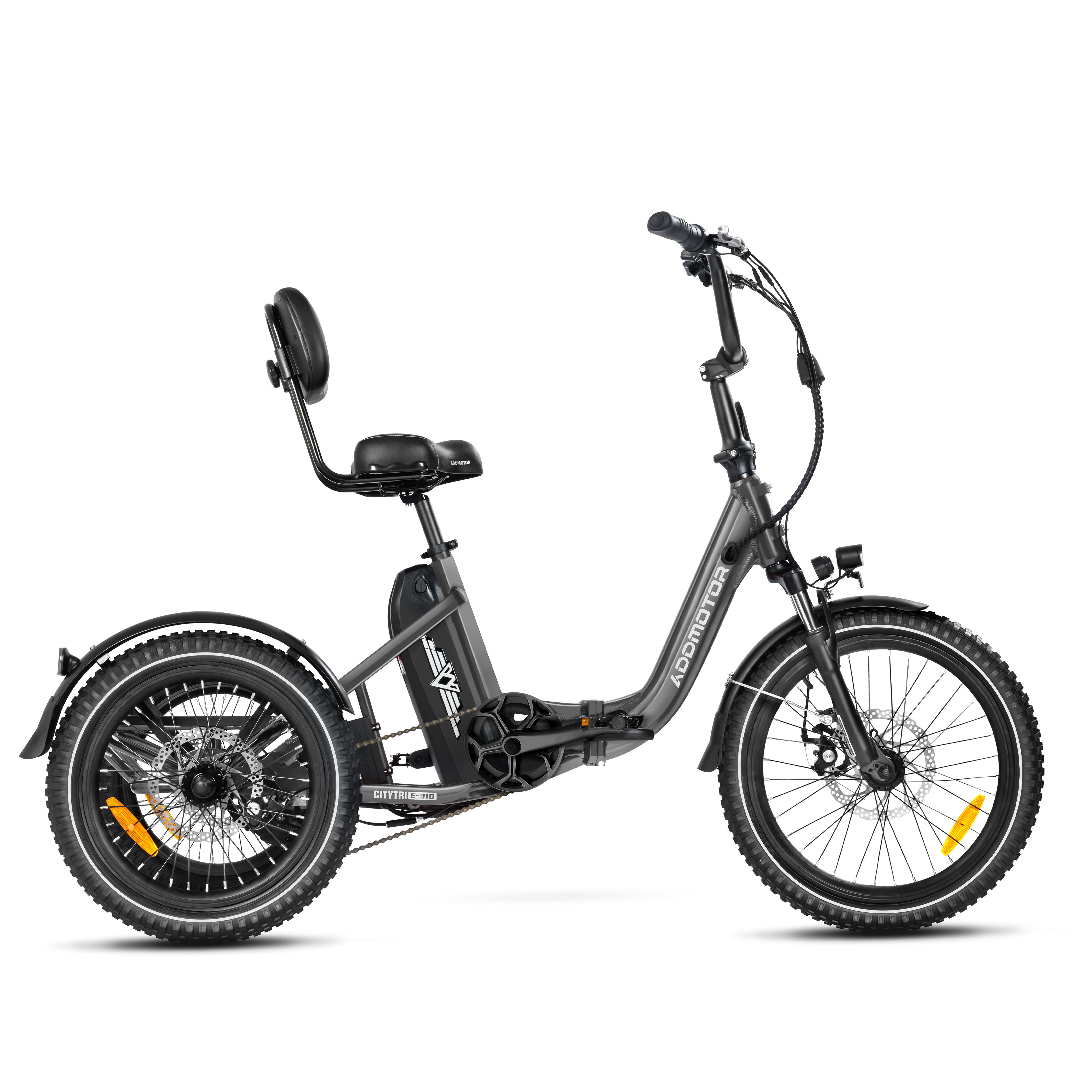 Addmotor Citytri E-310 750W Electric Trike for Adults Best Electric Tricycle Under $2000 Up To 91 Miles - Candy Red
