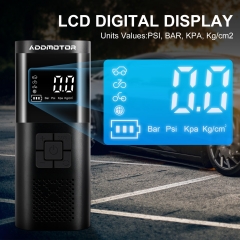 Portable Electric Pump by Addmotor - LCD Readout, Versatile LED Light, Quick Inflation, Convenient Charging, Auto Inflation Stop, Complete Accessory Set