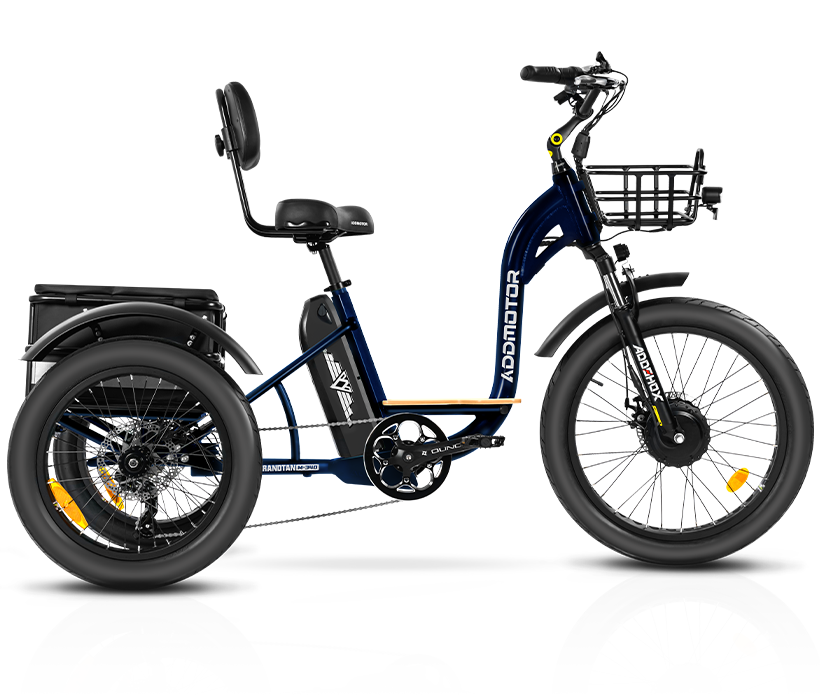 starry blue grandtan city adult electric tricycle