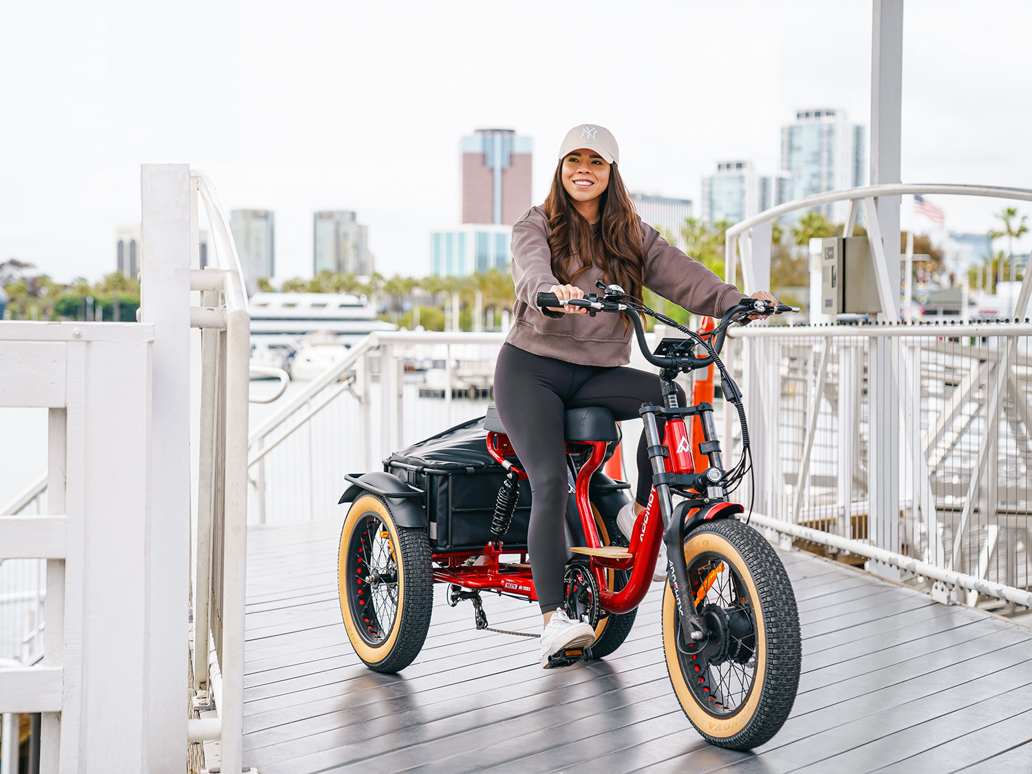 Soletri M-366X Electric Trike for Two Adults Red