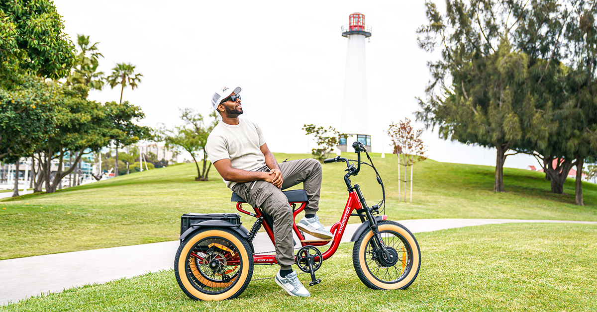 Soletri M-366X Electric Trike for Two Adults Red