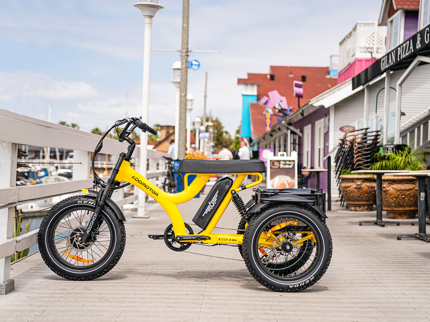 Herotri M-365X Electric Trike for Adult  Yellow 