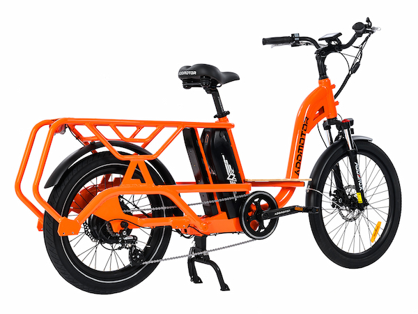 Graoopro Dual Battery Electric Cargo Bike 2024 Best Electric Bike Orange