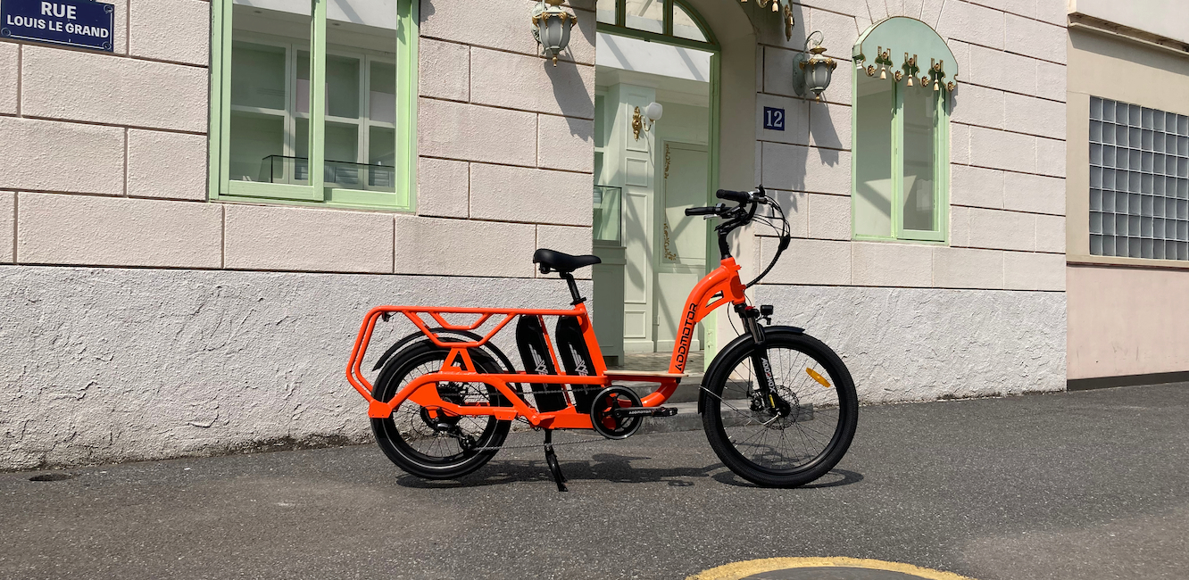 Graoopro Dual Battery Electric Cargo Bike 2024 Best Electric Bike Orange