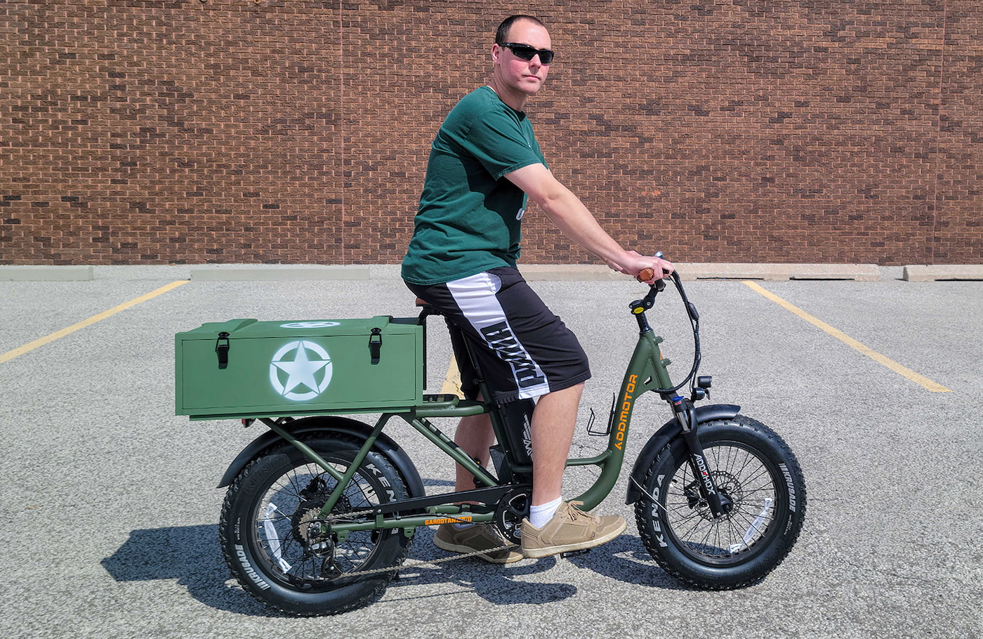 A rider DIY'd his cargo e bike