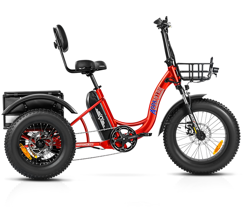 Triketan II M-330 Mini etrike on display in red color