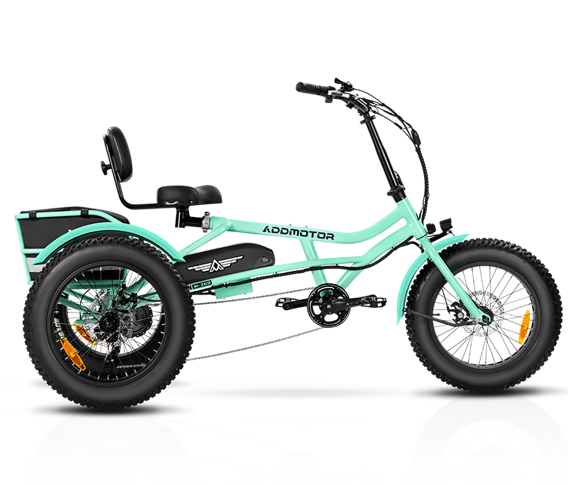 color display of cyan arisetan II M-360 2024 electric trike