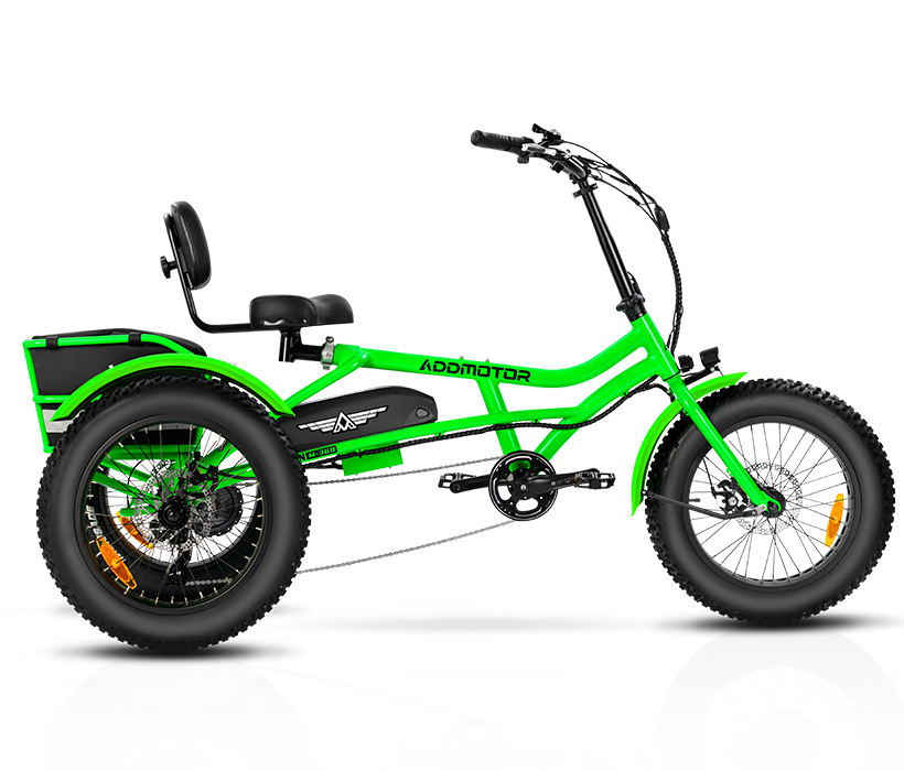 color display of green arisetan II M-360 2024 electric trike