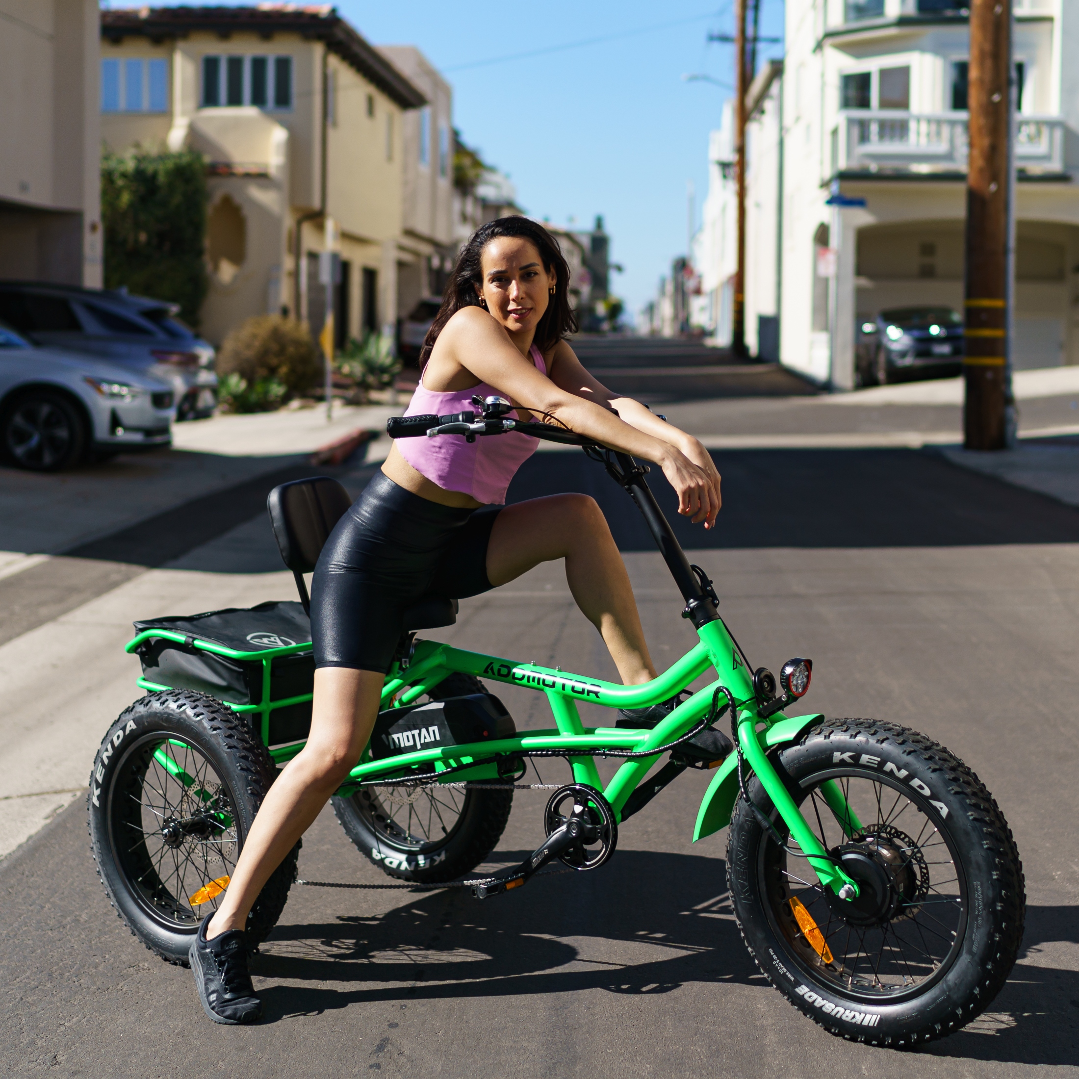 m-360 electric trike in green