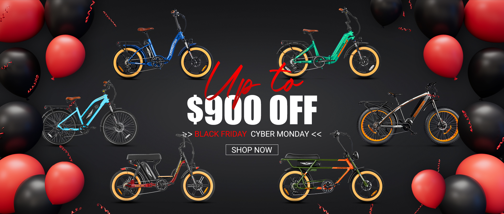 up to $900 off addmotor ebike black friday sale