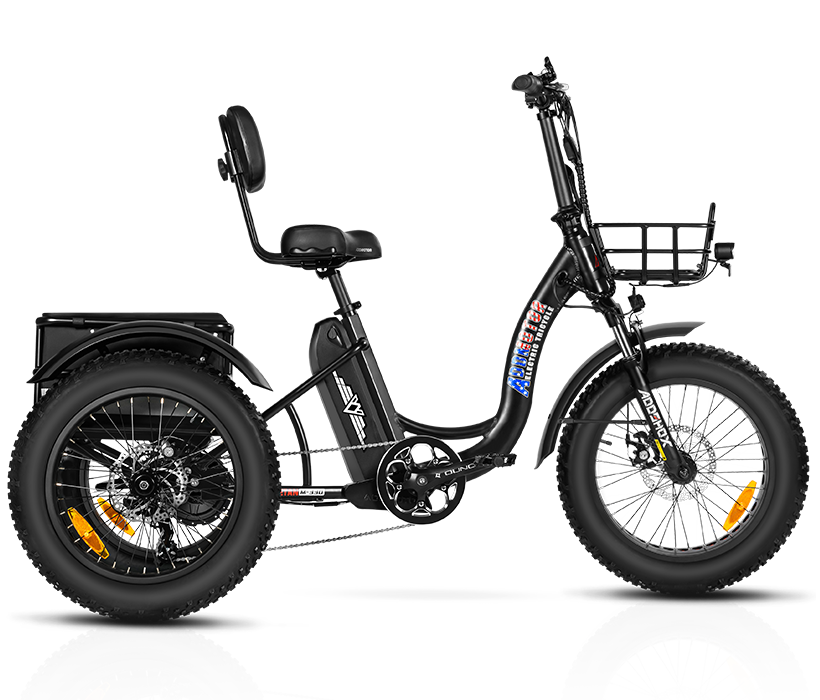 Triketan M-330 II etrike on display in black color