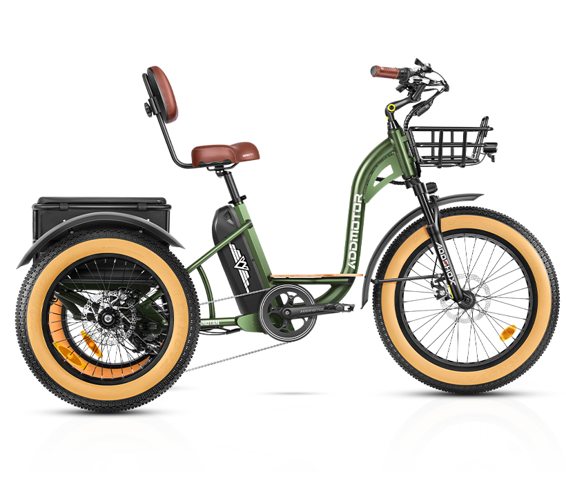 M-340 color display-army green Grandtan Electric Trike