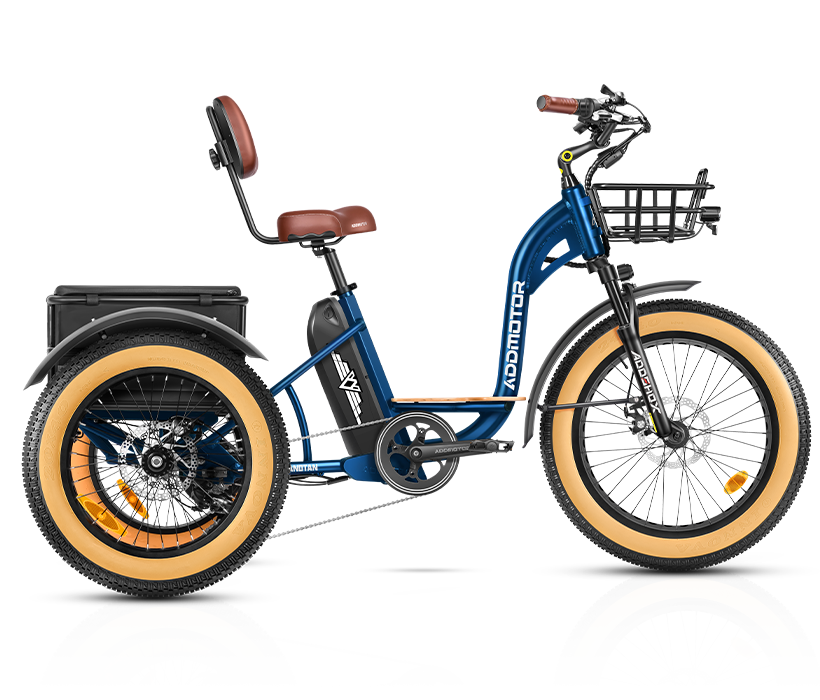 M-340 color display-Neptune Blue Grandtan Electric Trike