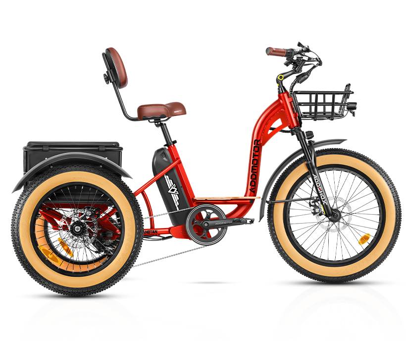 M-340 color display-red Grandtan Electric Trike