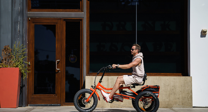 fat tire electric tricycle semi-recumbent