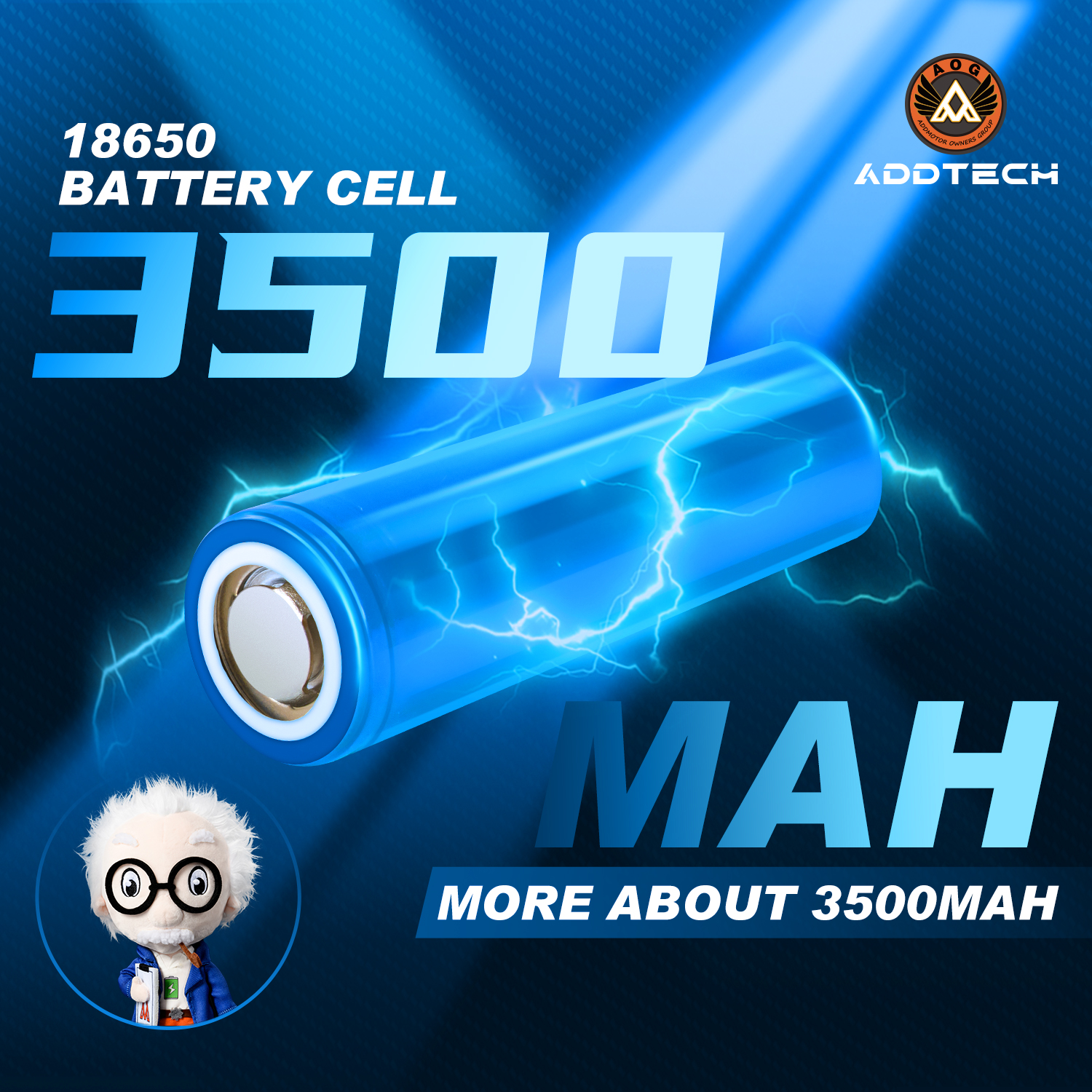 ADDTECH | Best 18650 Li-ion Battery Brand-3500mAh