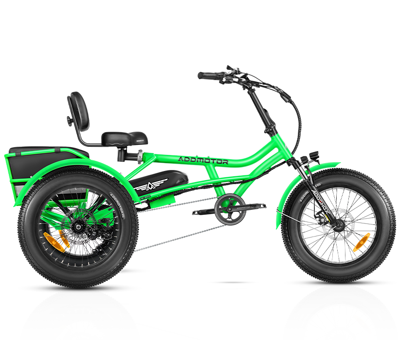 color display of green arisetan II M-360 2024 electric trike