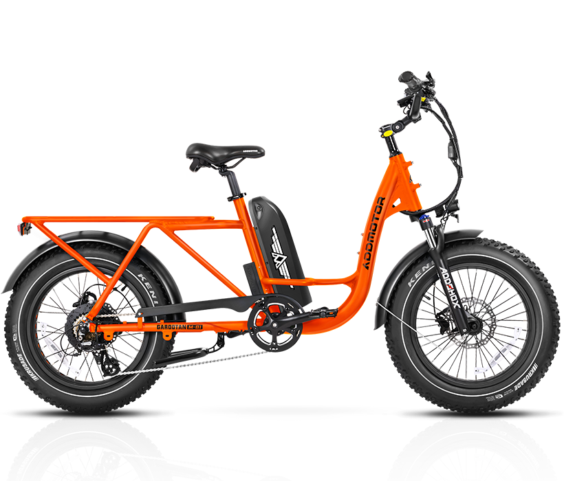 organge m-81 Step-thru Cargo Electric Bike