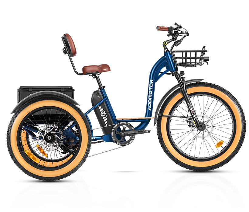 M-340 color display-Neptune Blue Grandtan Plus Electric Trike