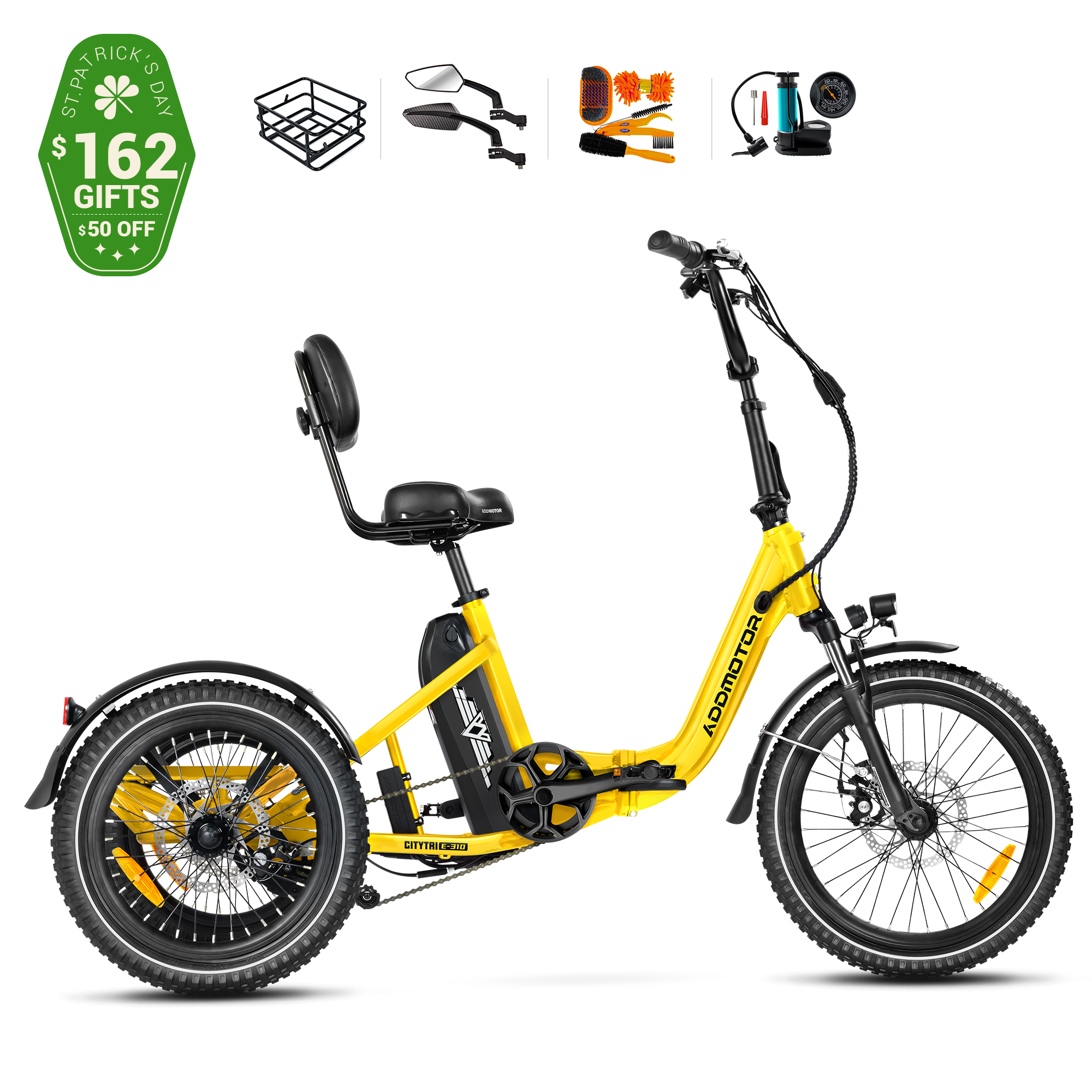 CITYTRI E-310 PLUS Electric Trike with 4 gifts