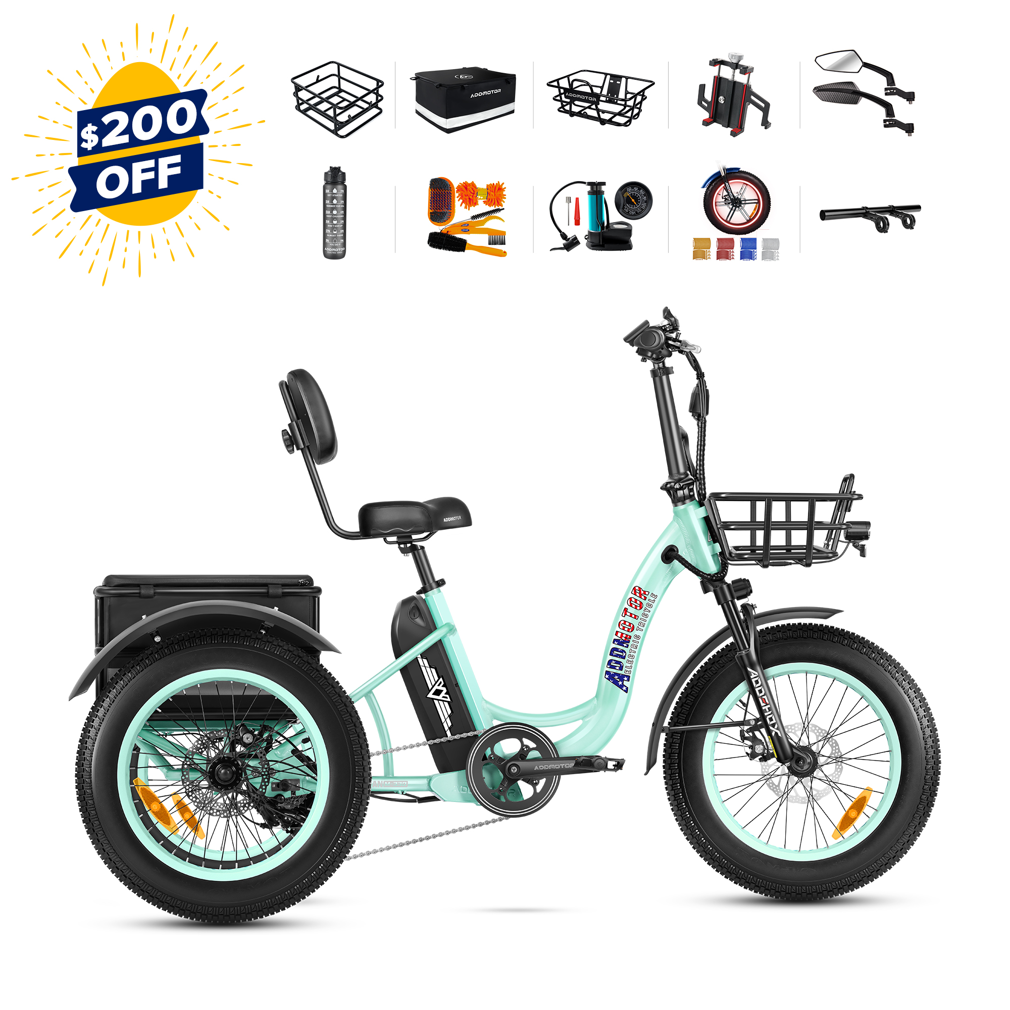 TRIKETAN M-330 II electric trike discount-$200 off