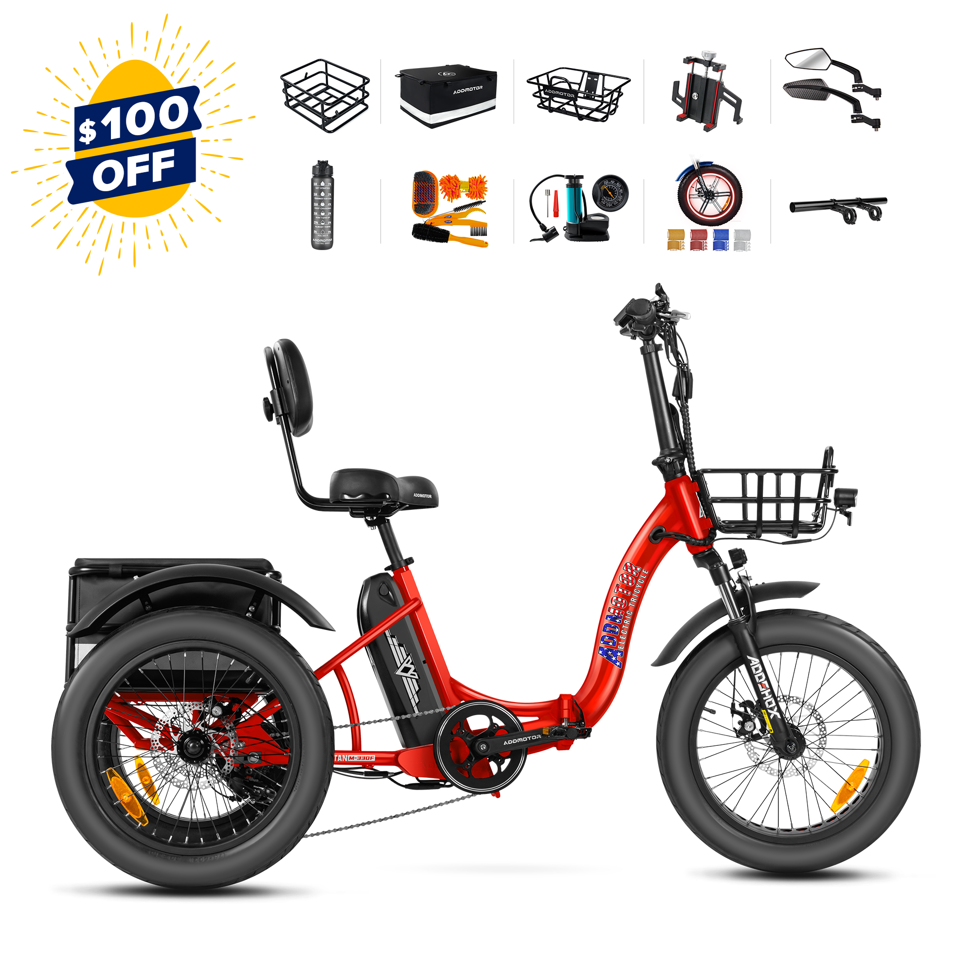 TRIKETAN M-330F folding electric trike