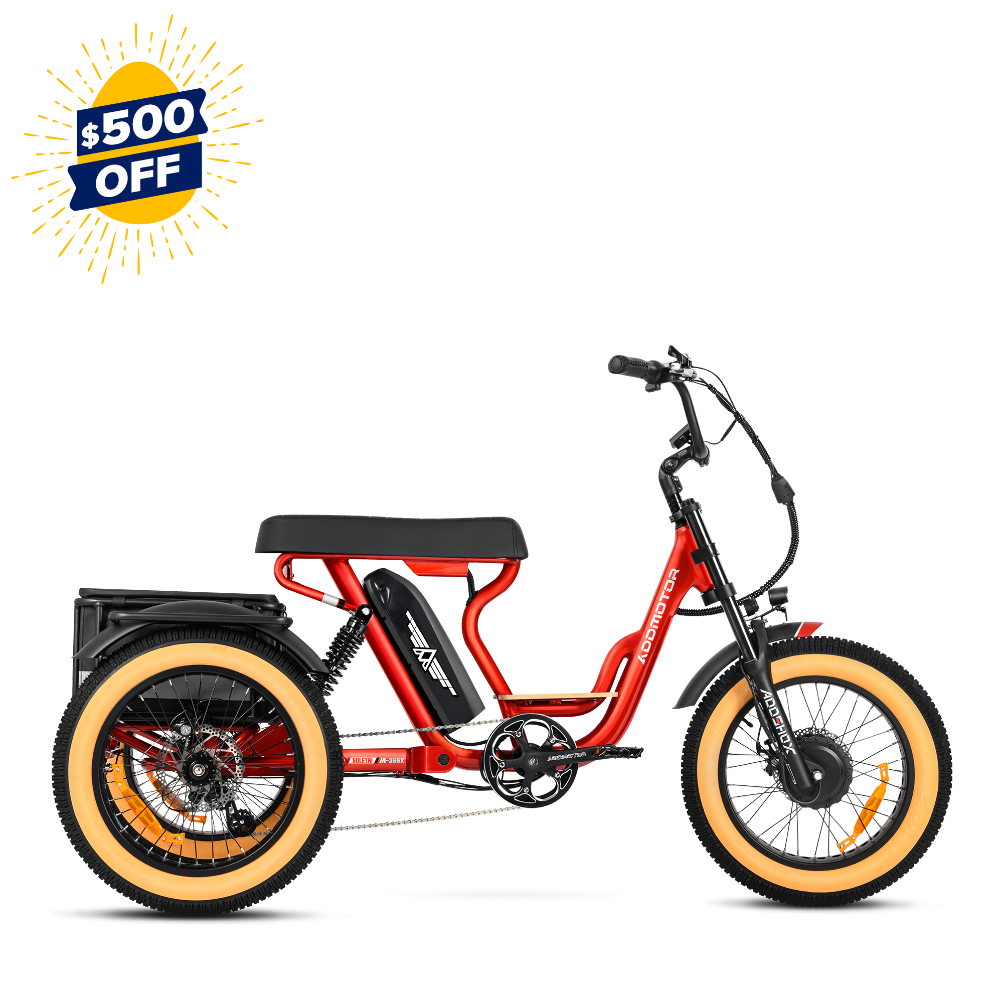 SOLETRI M-366X electric trike with $500 off