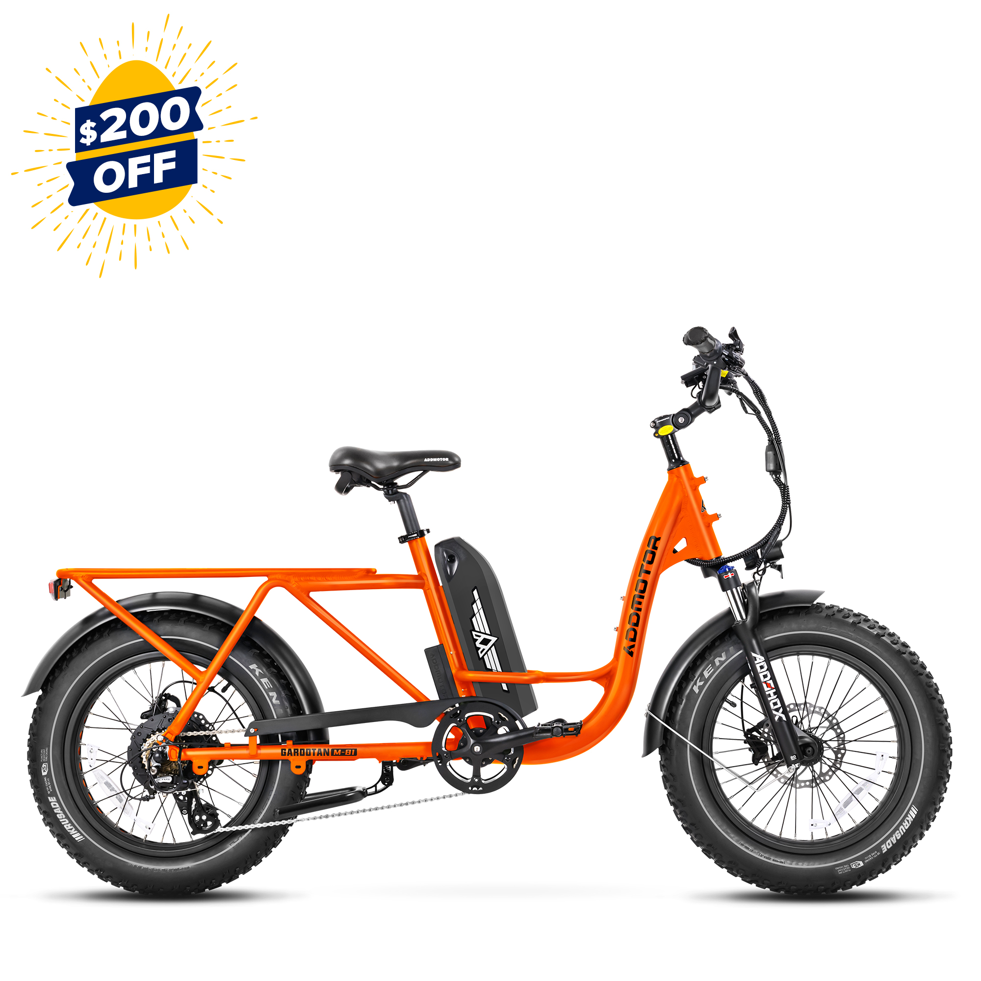 extra $200 off GAROOTAN M-81 cargo electric bike