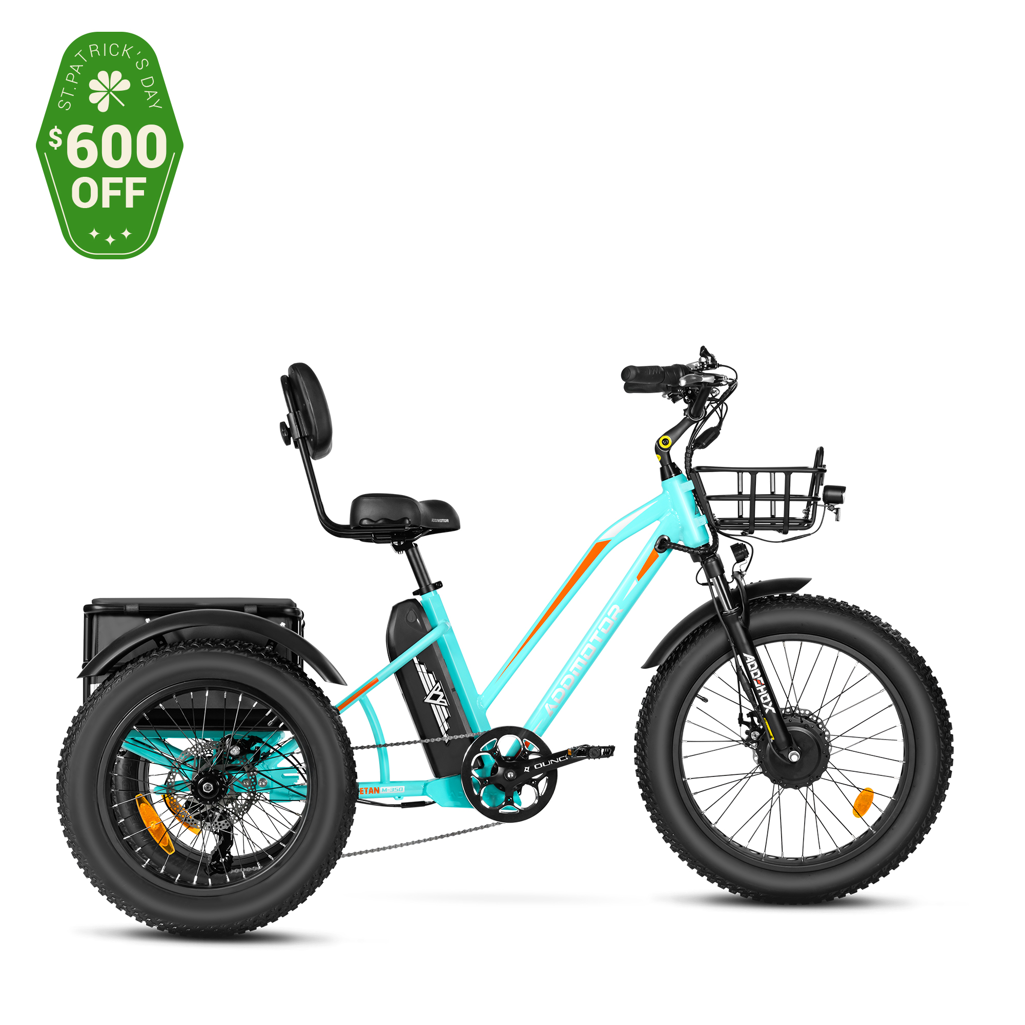 Triketan M-350 Electric Tricycle 48V*20Ah Battery