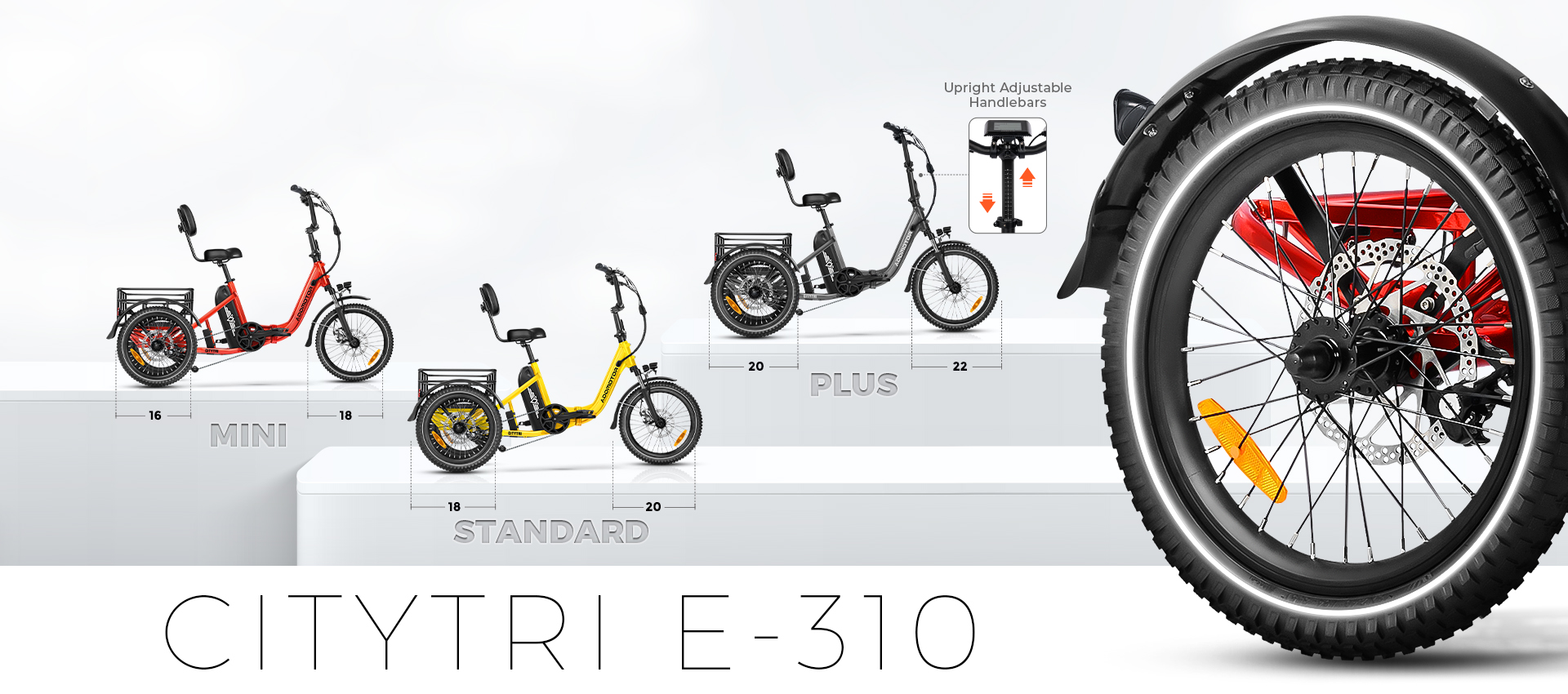 CITYTRI E-310 Size Comparison Chart