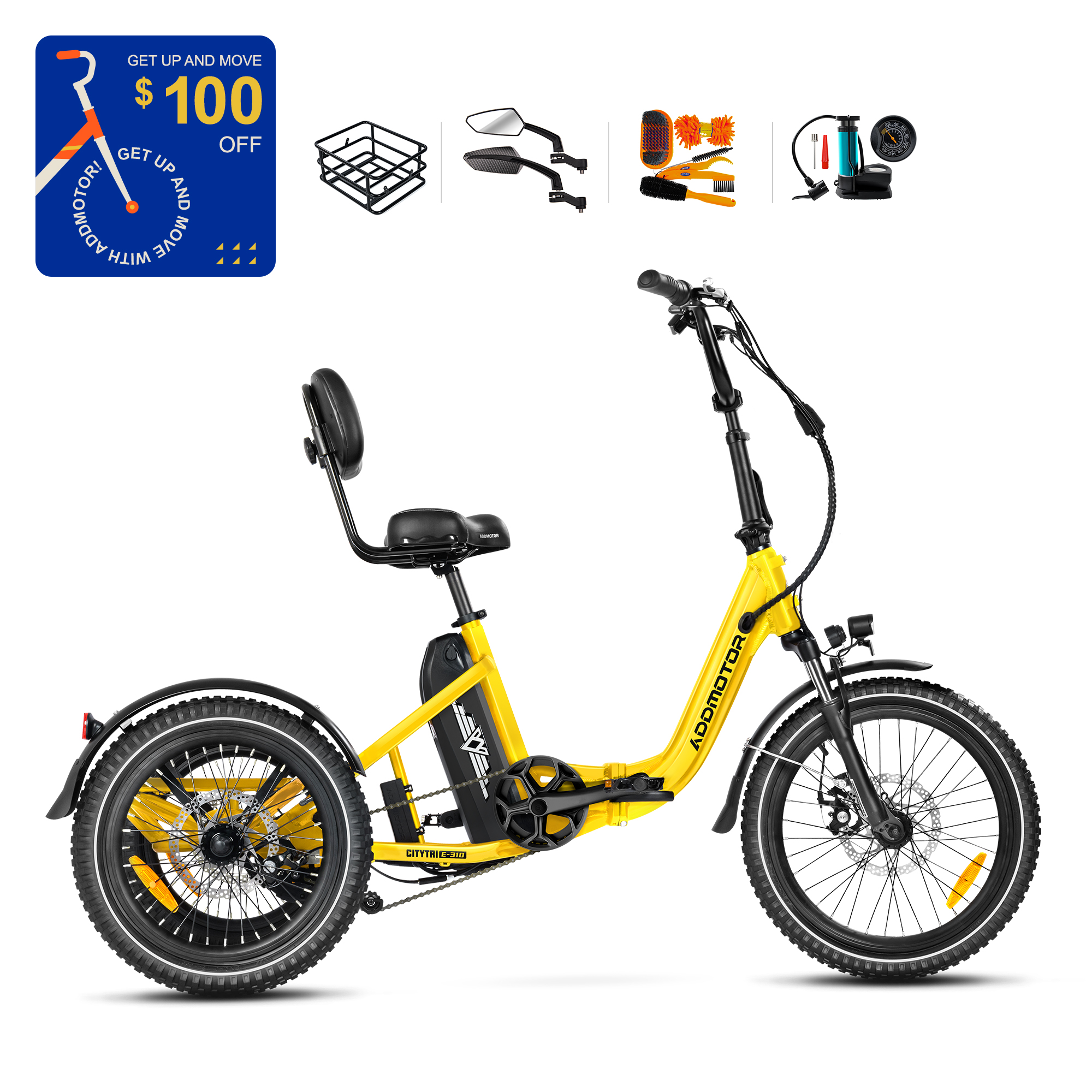CITYTRI E-310 PLUS Electric Trike with 4 gifts