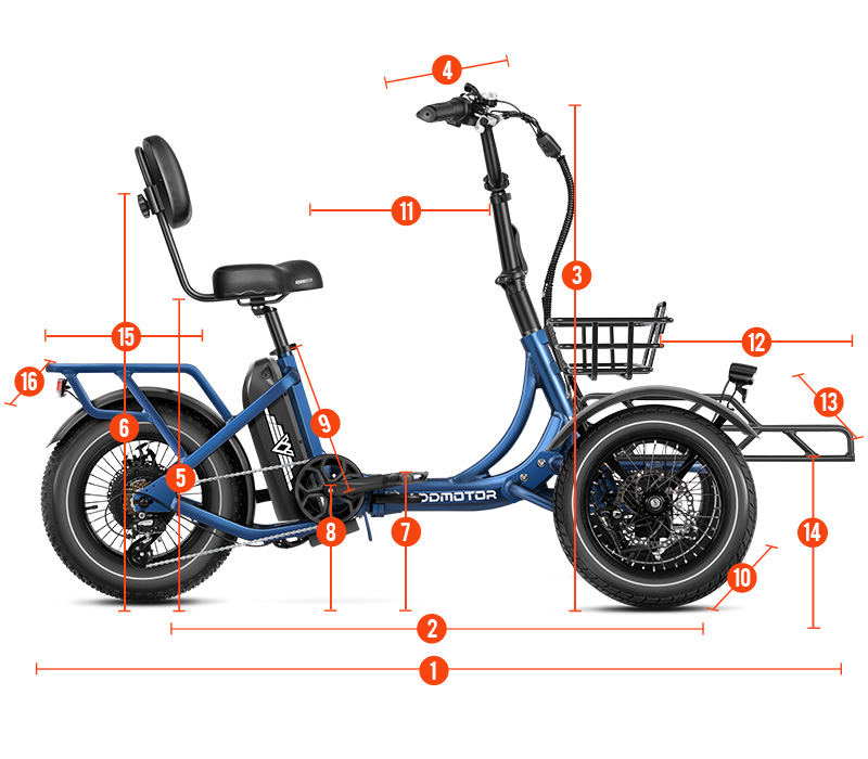 Addmotor SPYTAN M-320 Green Reverse Trike Duel Front Wheels